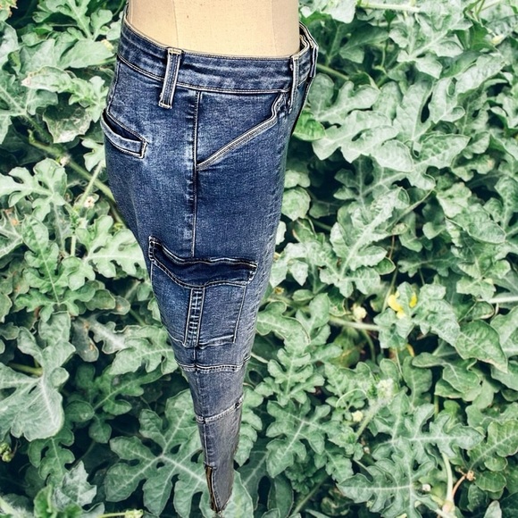 NWT L’AGENCE ‘Patton’ Skinny Cargo Jeans in “Solway” Size 23 - Picture 13 of 16